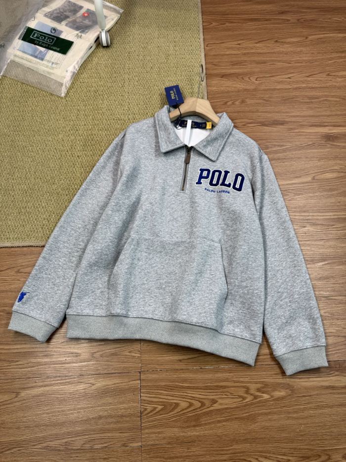 Towel Embroidery Half Zipper Stand Collar Sweatshirt 3 colors 28593301