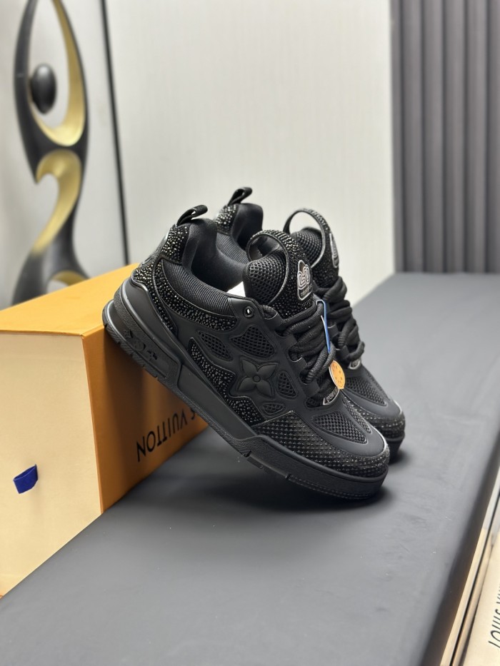 1:1 quality version L  Skate Trainer Black Floral shoes 28593391