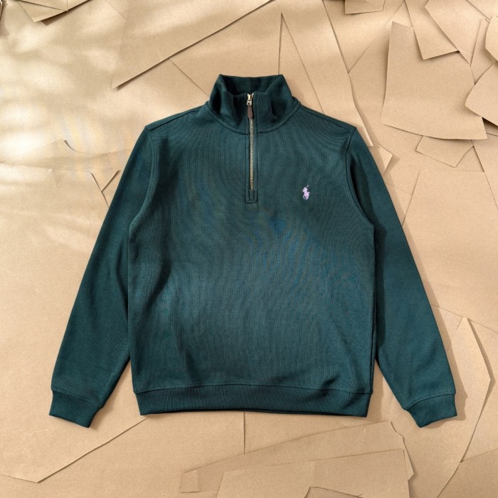 Polo Embroidery Half Zipper Stand Collar Sweatshirt 6 colors 28593302
