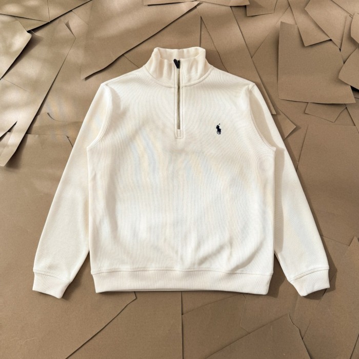 Polo Embroidery Half Zipper Stand Collar Sweatshirt 6 colors 28593302