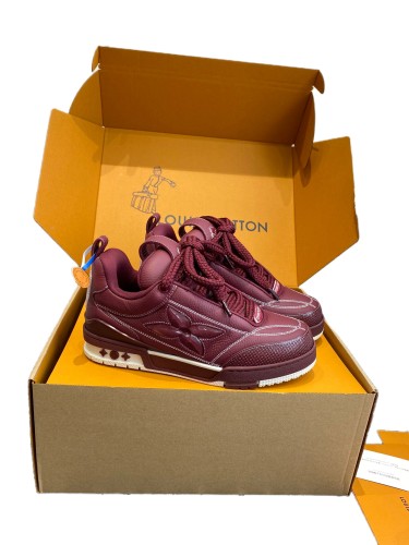 1:1 quality version Skate Leather Lace-Up Low-Top shoes 2 colors 28596962