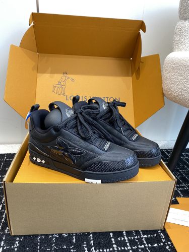 1:1 quality version Skate Leather Lace-Up Low-Top shoes 2 colors 28596962