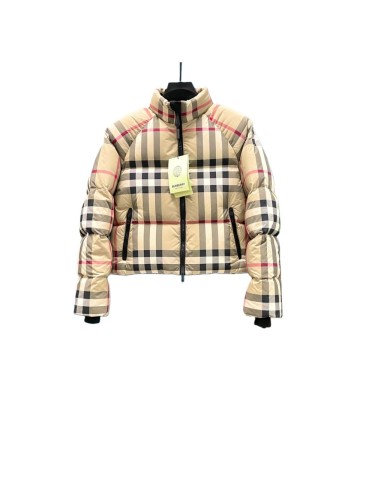 1:1 quality version Classic Plaid Short Down Jacket for girls 28596893