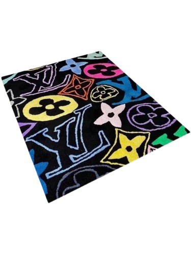 Letter Pattern Floral Rug 28599152