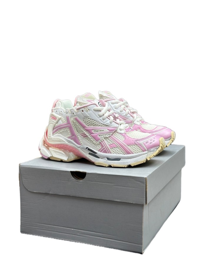 1:1 quality version Runner Vintage Pink and Yellow Retro Sneakers 28599096