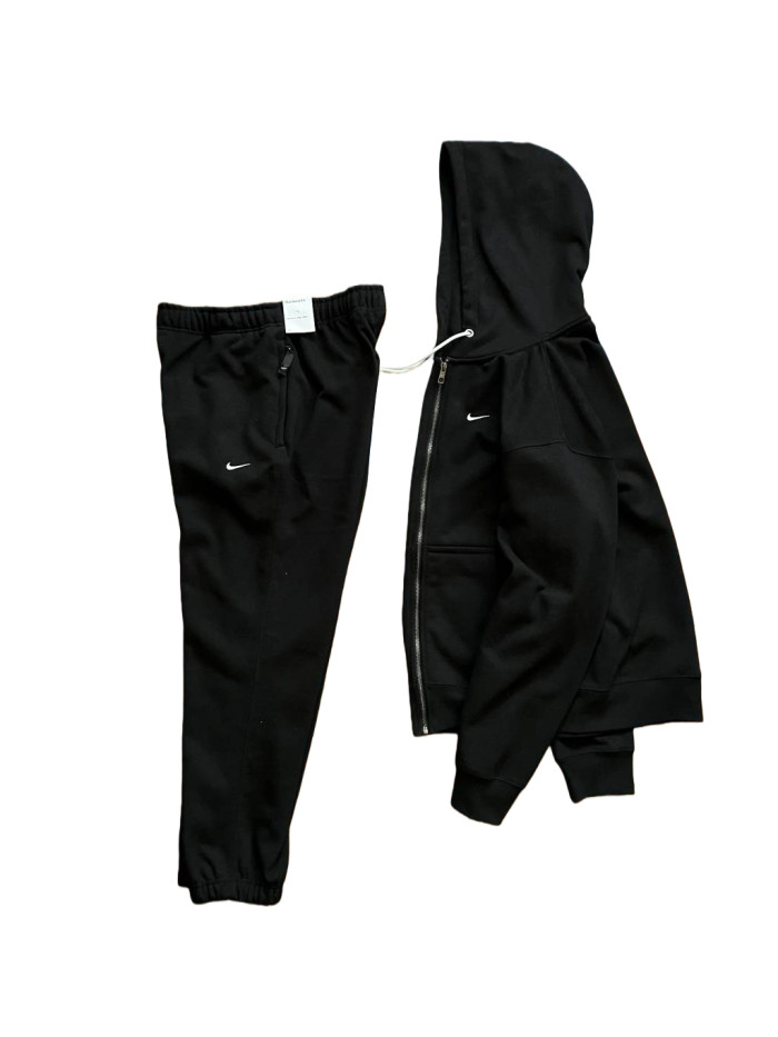 Embroidered Logo Fleece-Lined Hoodie & Pants Set 4 colors 28600354
