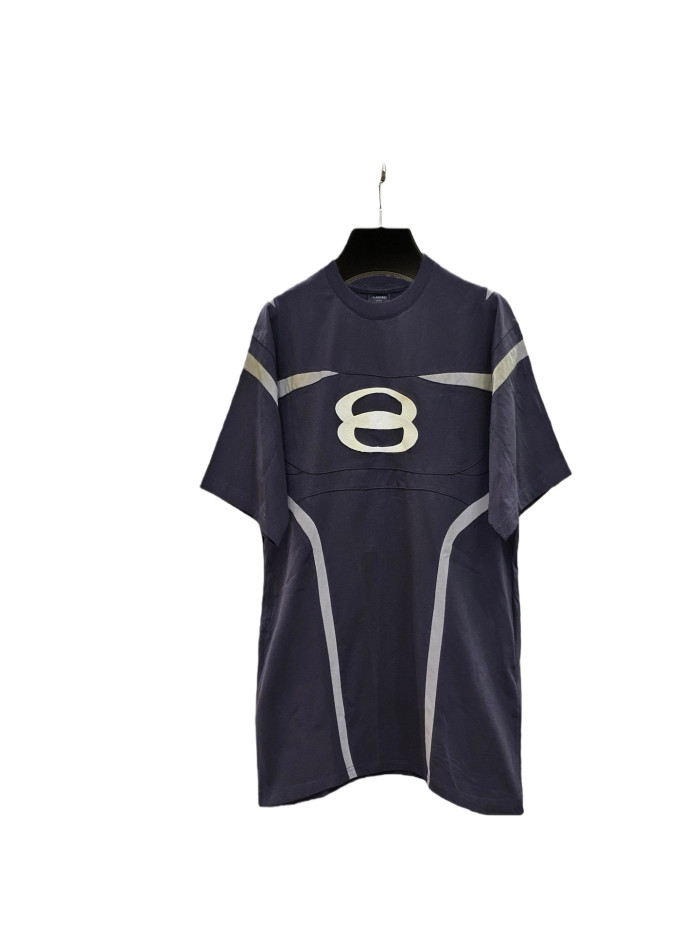 1:1 quality version Patchwork Embroidered Double-Ring Letter Tee 28602391