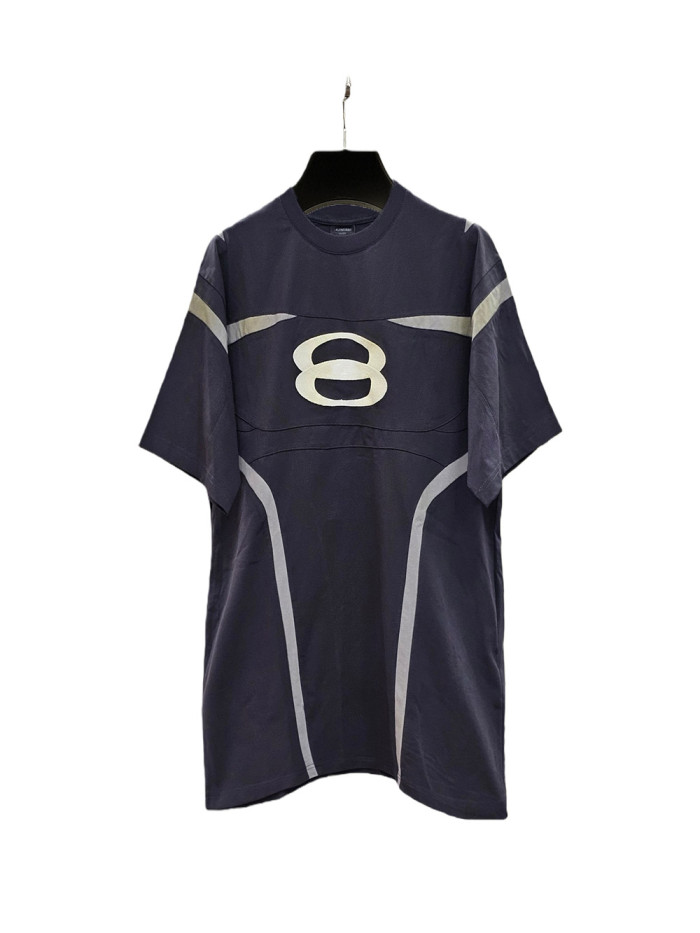 1:1 quality version Patchwork Embroidered Double-Ring Letter Tee 28602391