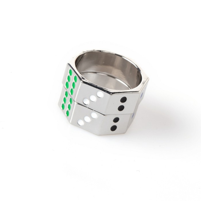 Monogram Floral Multi-faceted Metal Ring 28622669