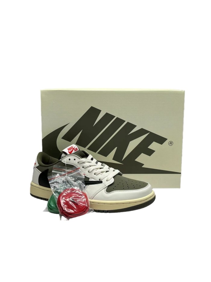 [plus-size shoes] Tr@vis Scott X Air @j1 Low OG “Medium Olive” 28624534
