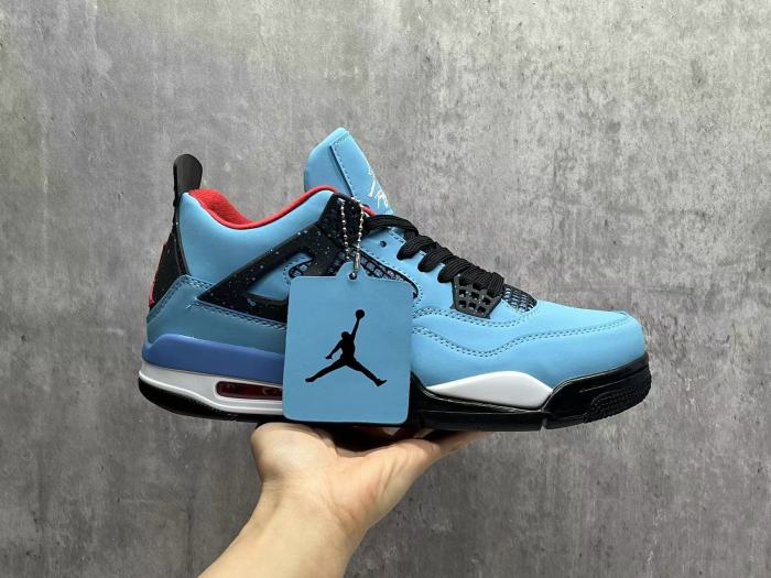[plus-size shoes] Tr@vis Scott Cactus Jack x Air @j4 Co-signed Ice Blue 28624536