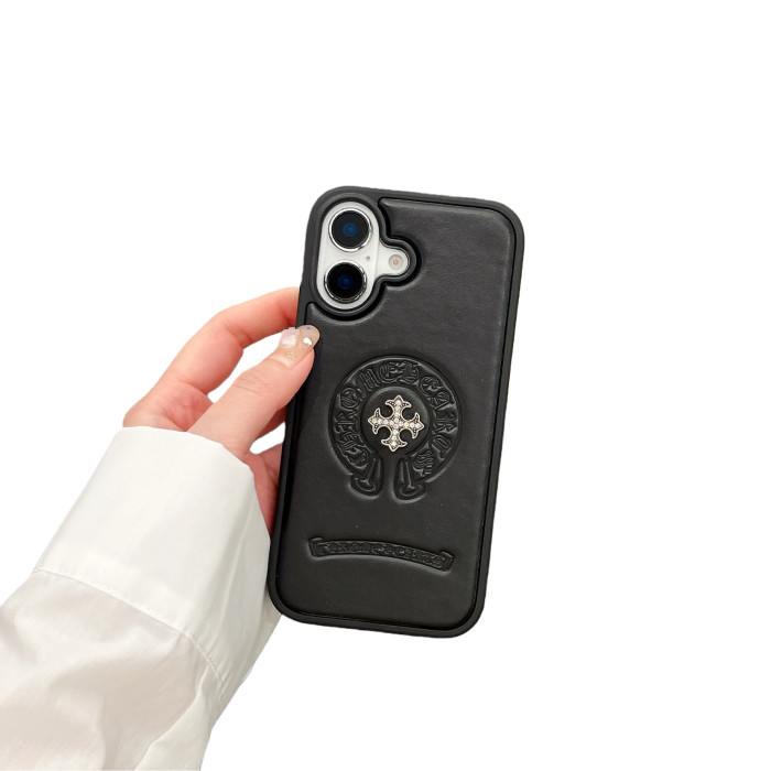 3D Cross Leather Phone Case 6 colors 28632539