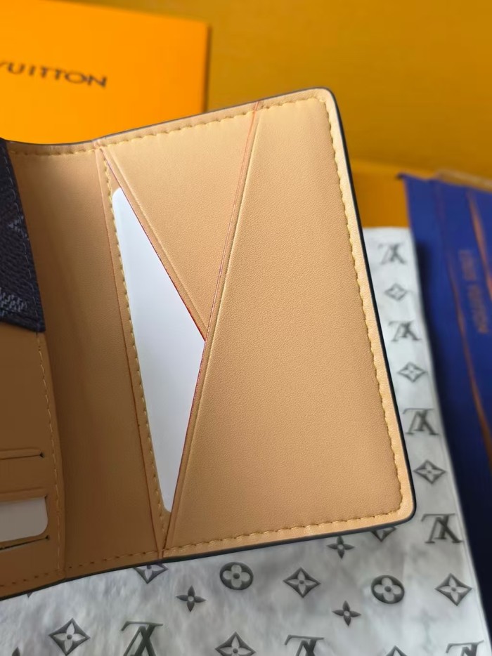 1:1 quality version Multiple logo print Monogram Heritage Coated Canvas Card Holder 8 colors 28636060