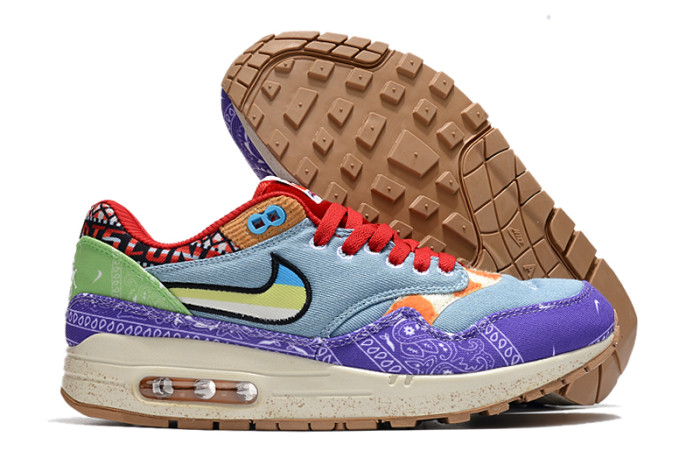 [plus-size shoes]@ir Max 1 Suede Mesh Breathable Cushioned Low-Top Sneakers 7 colors 28635920