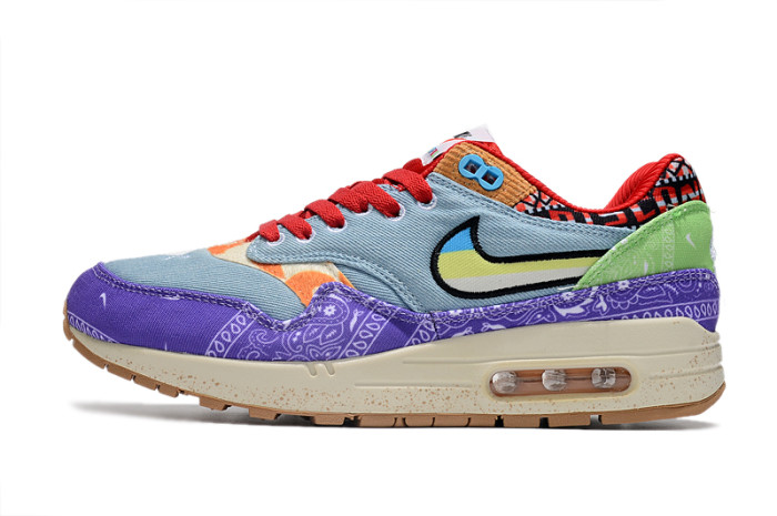 [plus-size shoes]@ir Max 1 Suede Mesh Breathable Cushioned Low-Top Sneakers 7 colors 28635920