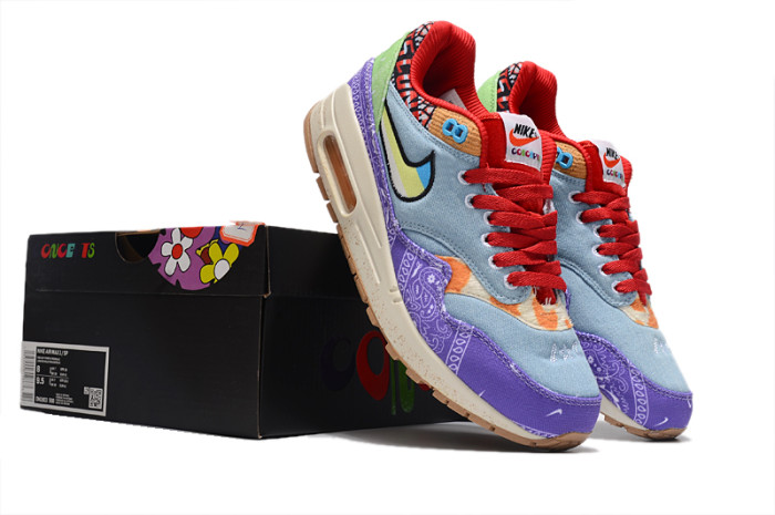 [plus-size shoes]@ir Max 1 Suede Mesh Breathable Cushioned Low-Top Sneakers 7 colors 28635920