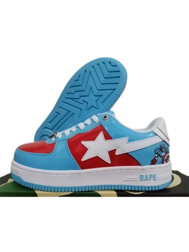 [plus-size shoes]Marvel x APE STA Leather-trimmed two-tone shoes 8 colors 28635950