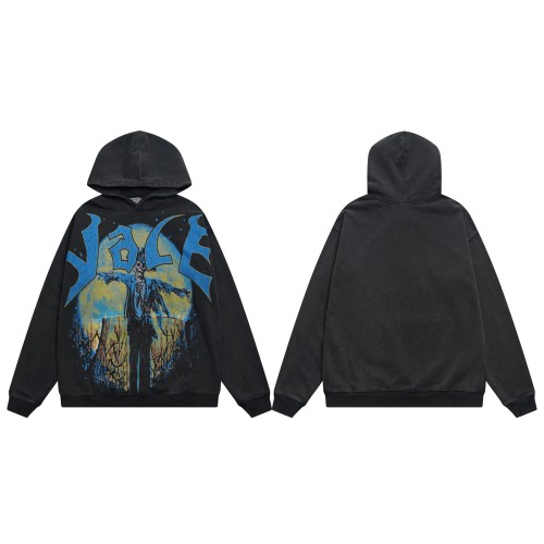 Skeleton Scarecrow Print Washed Version Hoodie 28642061