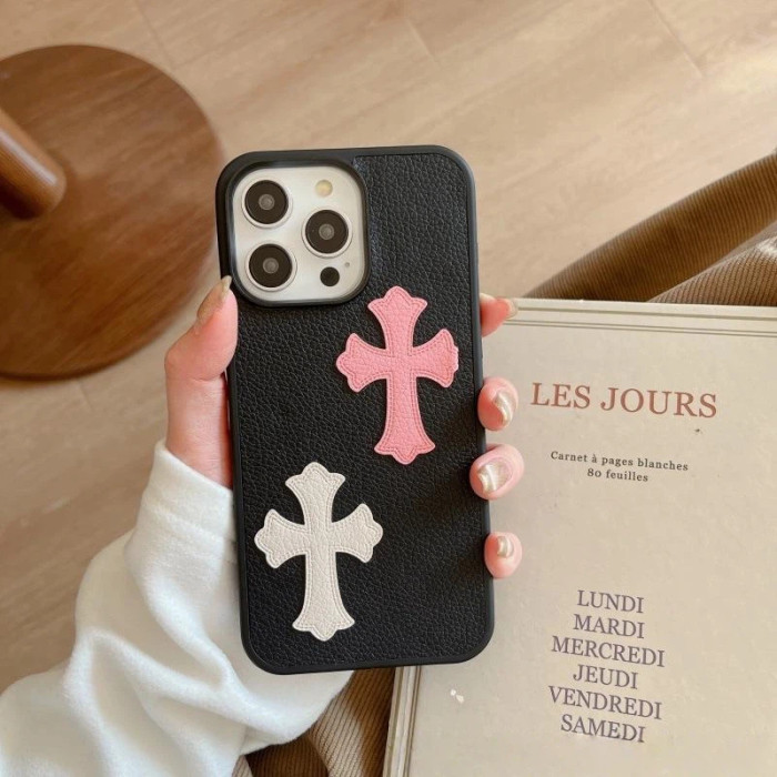 Patterned Double Crosses Phone Case 4 colors 28653782