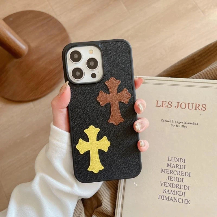 Patterned Double Crosses Phone Case 4 colors 28653782