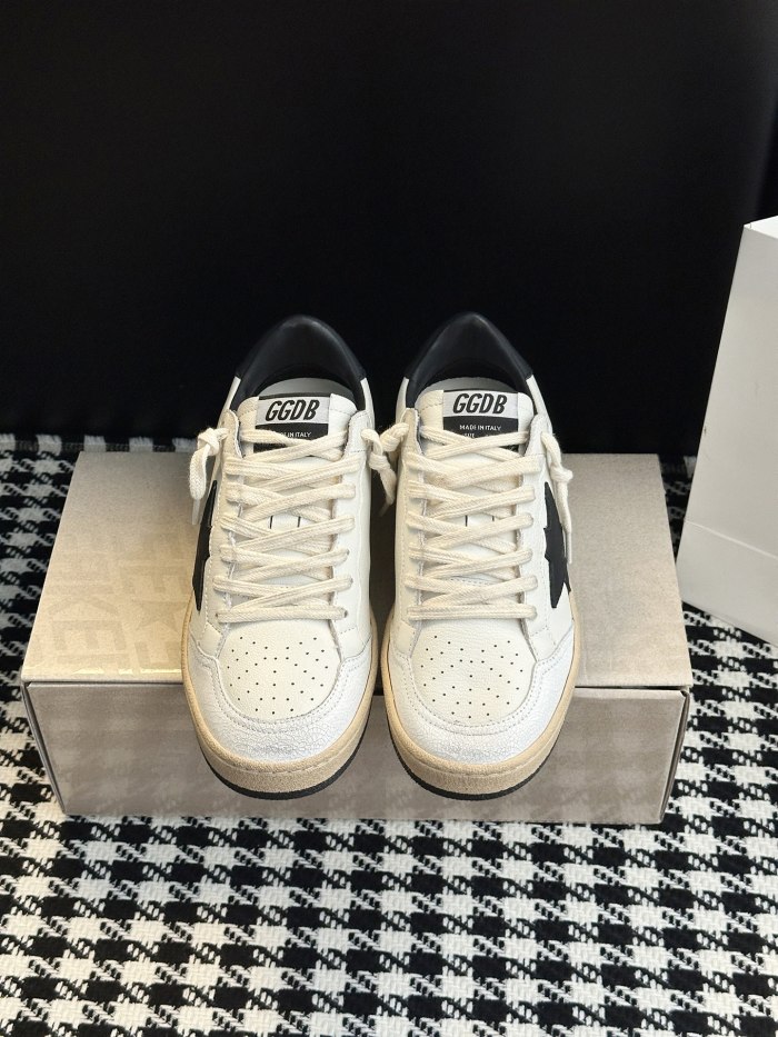 1:1 quality version Ball Star Leather Distressed Low-Top Shoes 28656162