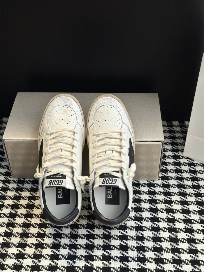 1:1 quality version Ball Star Leather Distressed Low-Top Shoes 28656162