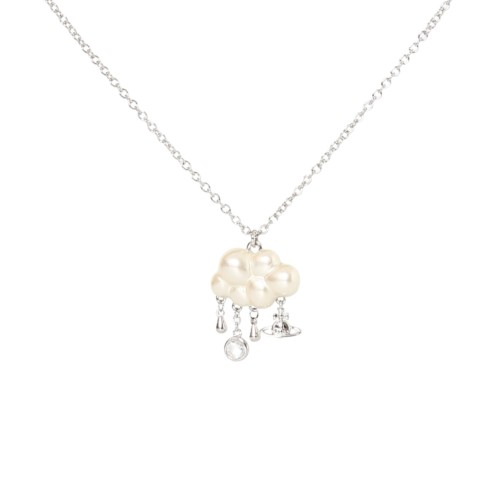 Lily of the Valley White Cloud Pendant Necklace 28659496