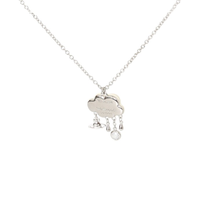Lily of the Valley White Cloud Pendant Necklace 28659496