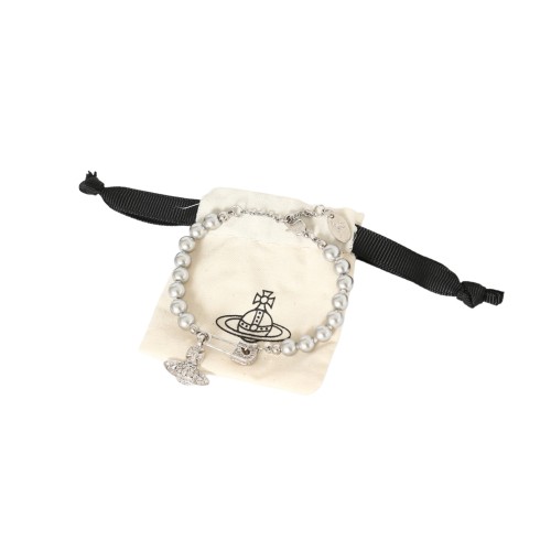 Gray Pearl Brooch Bracelet 28659479