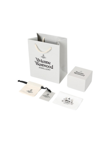 Small Logo Full-Diamond Saturn Stud Earrings 28659477