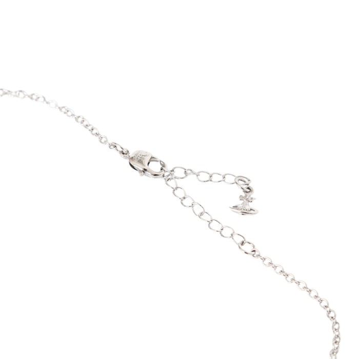 Hollow Line Saturn Full Diamond Necklace 28659492