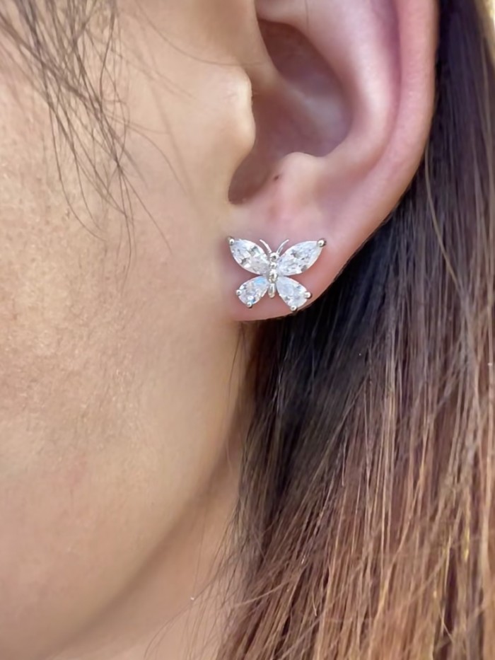Butterfly Stud Earrings 28659476