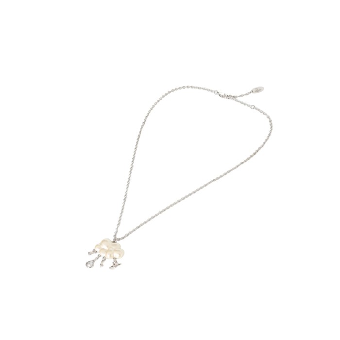 Lily of the Valley White Cloud Pendant Necklace 28659496