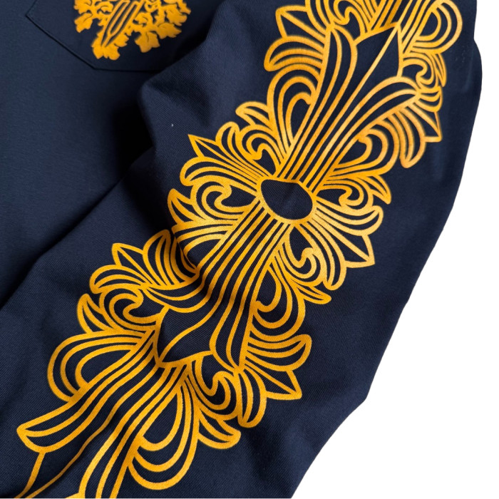 1:1 quality version yellow Vine Sword Print Long Sleeve T-Shirt 28673864
