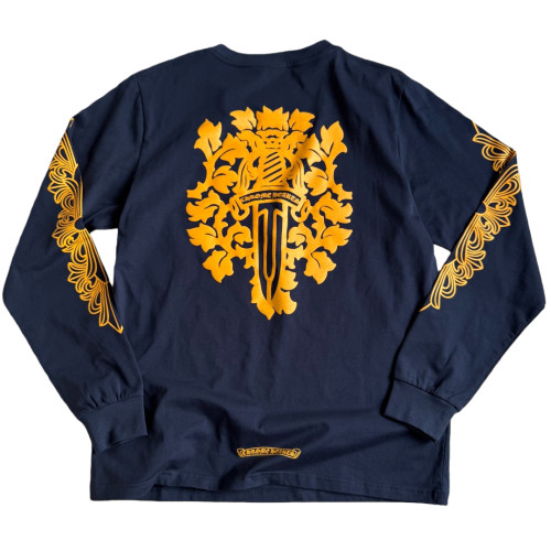 1:1 quality version yellow Vine Sword Print Long Sleeve T-Shirt 28673864