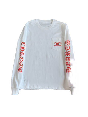 1:1 quality version Orange Logo Print Long Sleeve T-Shirt 2 colors 28673866