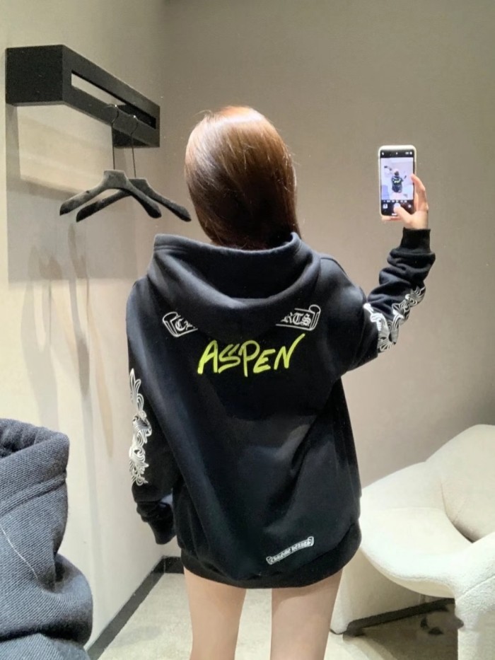 1:1 quality version Floral Sleeve ASPEN Limited Edition Zipper Hoodie 28675472