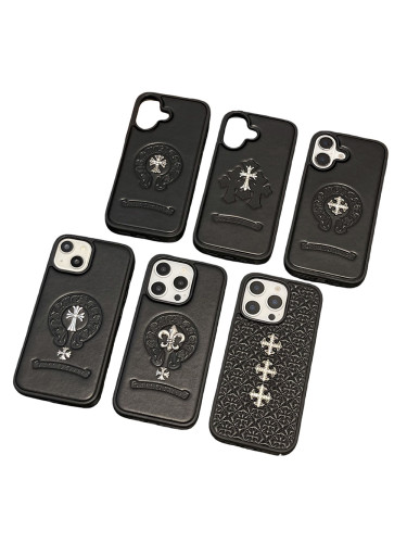 3D Cross Leather Phone Case 6 colors 28632539