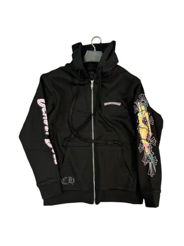 1:1 quality version Pretty Girl Letter Print Zipper Hoodie 28653724