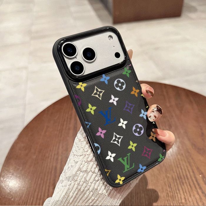 Colorful Logo Printed Leather Pattern Phone Case 7 colors 28678806