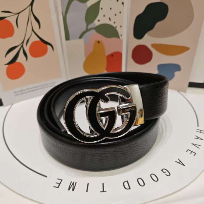 Classic Lychee Grain Embossed Belt【Width 3.5cm】 2 colors 28678831