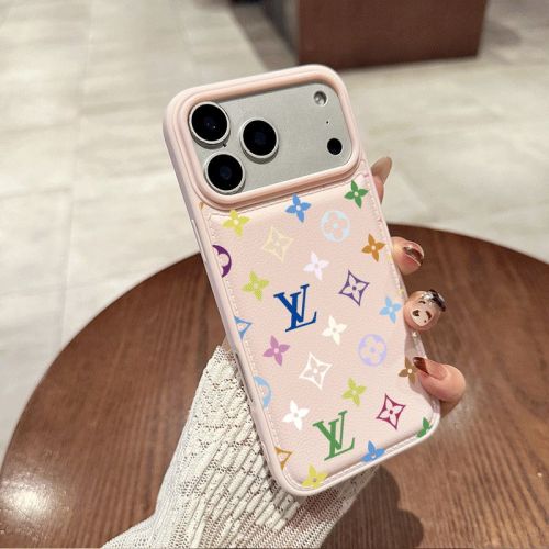 Colorful Logo Printed Leather Pattern Phone Case 7 colors 28678806