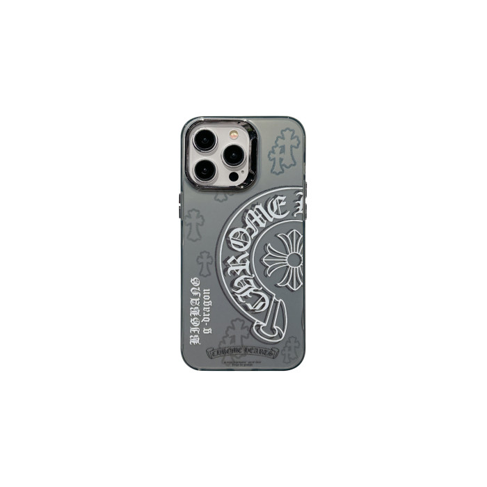 Cross Flower Horsehoe Print Mirror Colored Silver Phone Case 9 colors 28678805