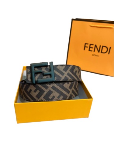 Sandblasted Letter Logo Embossed Leather Belt【Width 3.5cm】 28680600