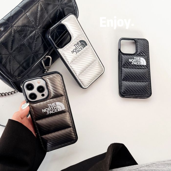 Carbon Fiber Down Jacket Phone Case 4 colors 28683475