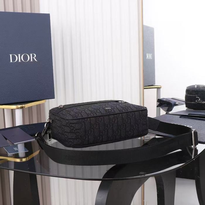 1:1 quality version Embroidered All-Over Print Logo Crossbody Bag 28685663