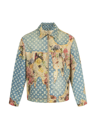 1:1 quality version Rose Floral Patchwork Denim Cotton Jacket 28685164