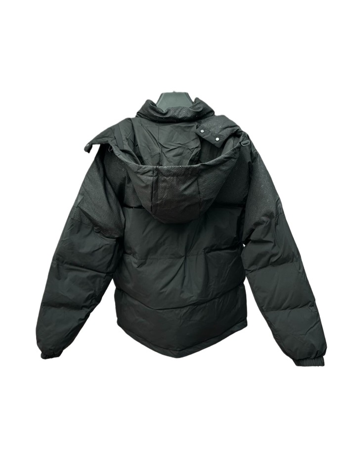 1:1 quality version Detachable Hooded Jacquard Down Jacket 2 colors 28685223