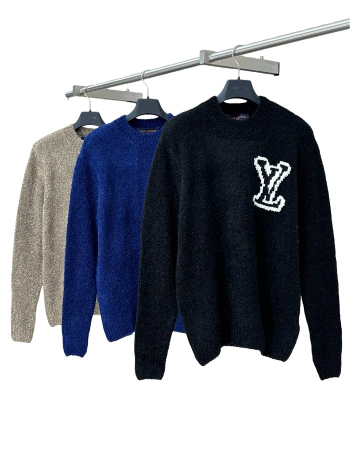 1:1 quality version Mirror Logo Embroidery Sweater 3 colors 286852079