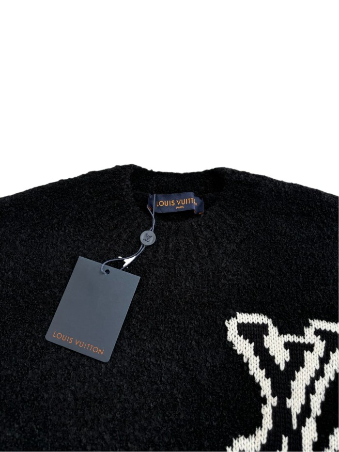 1:1 quality version Mirror Logo Embroidery Sweater 3 colors 286852079